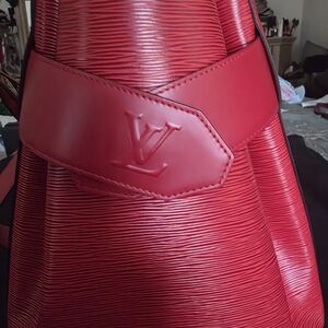 Louis Vuitton Red Epi Leather Shoulder Bag